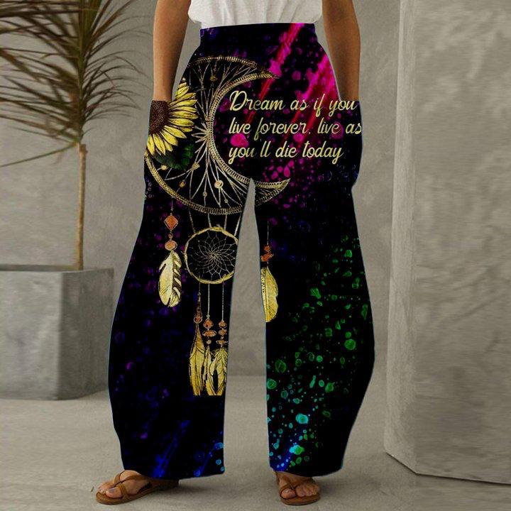 Women Printed Casual Palazzo Pant Trouser