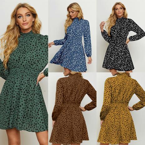 turtleneck floral dress