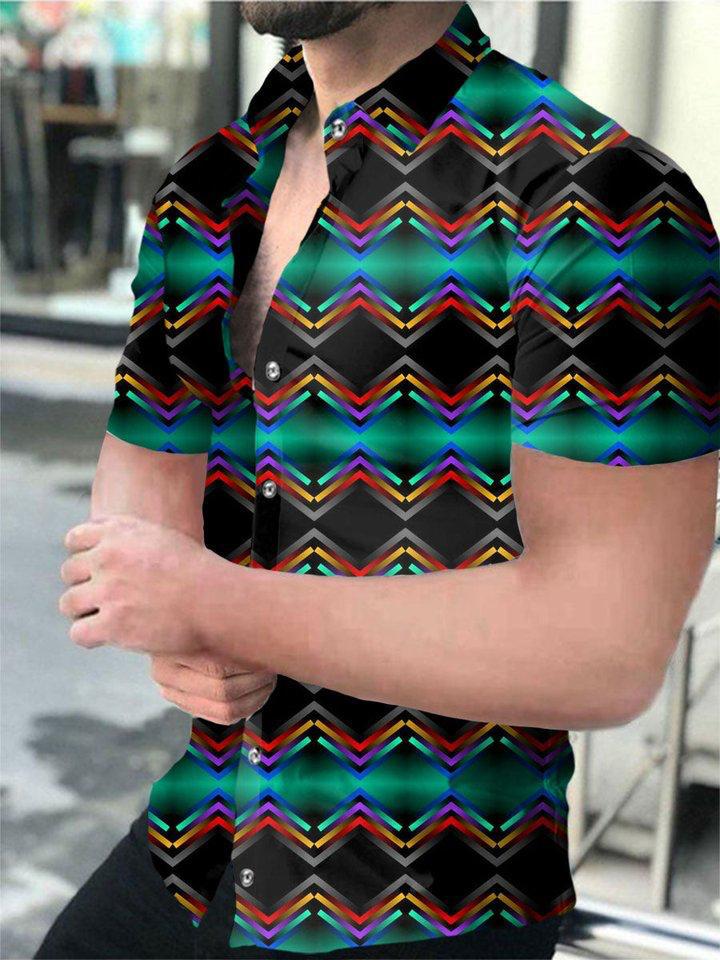 Trendy Designer Men's Short Sleeve Shirt