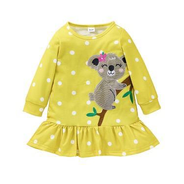 Cartoon Infant Long-Sleeved Children's A-line Dress