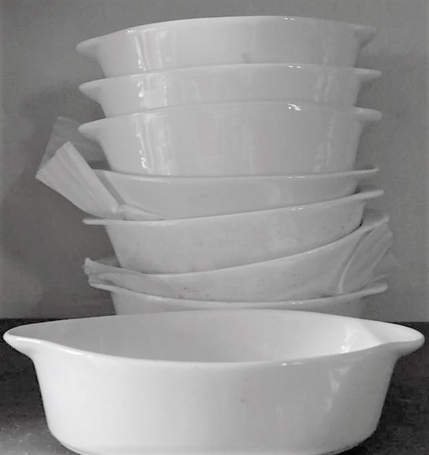 Ceramic White dish bowl