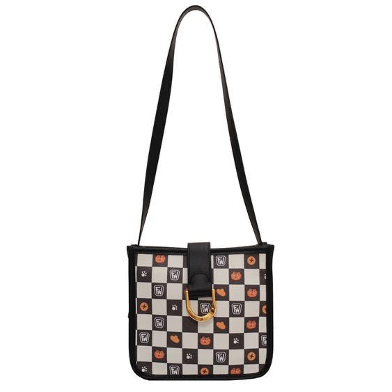 Fashion Large-capacity Plaid Commuter Single-Shoulder Bag