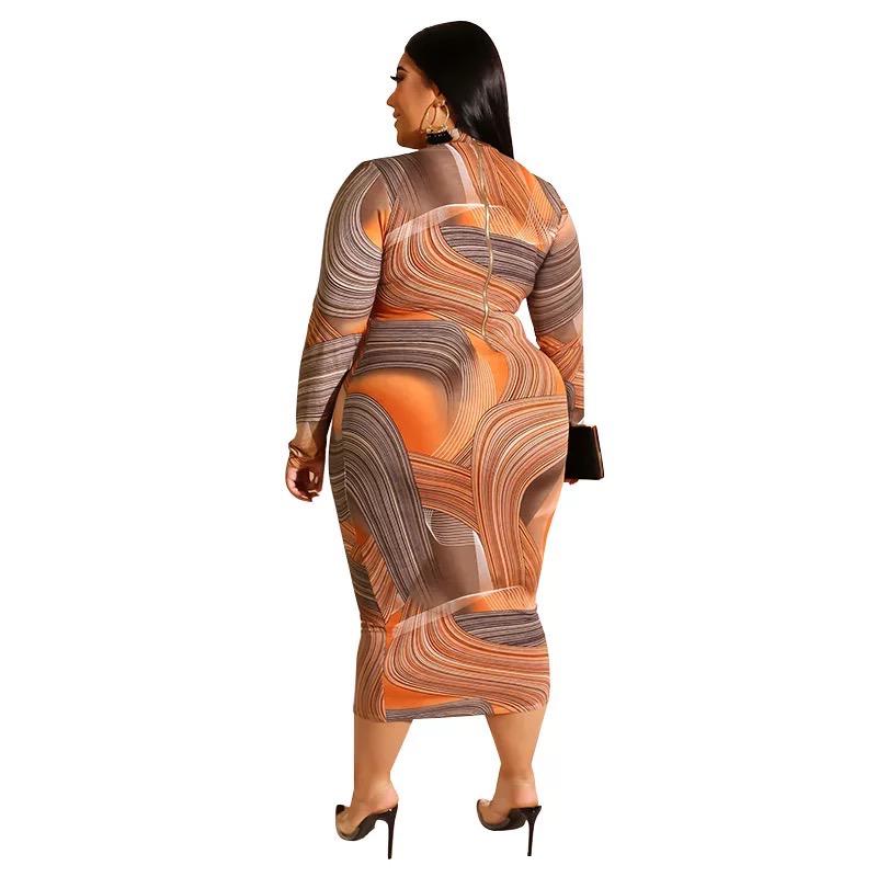 TURTLE NECK BODY HUG GOWN FOR WOMEN