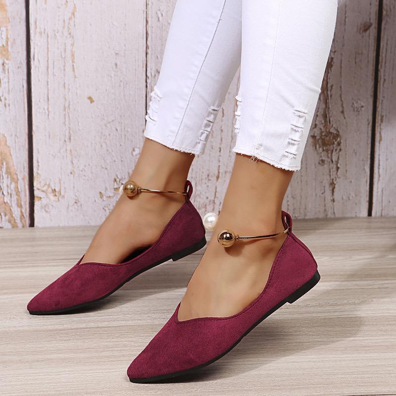 Ladies Flat Bottom Leopard Shoes