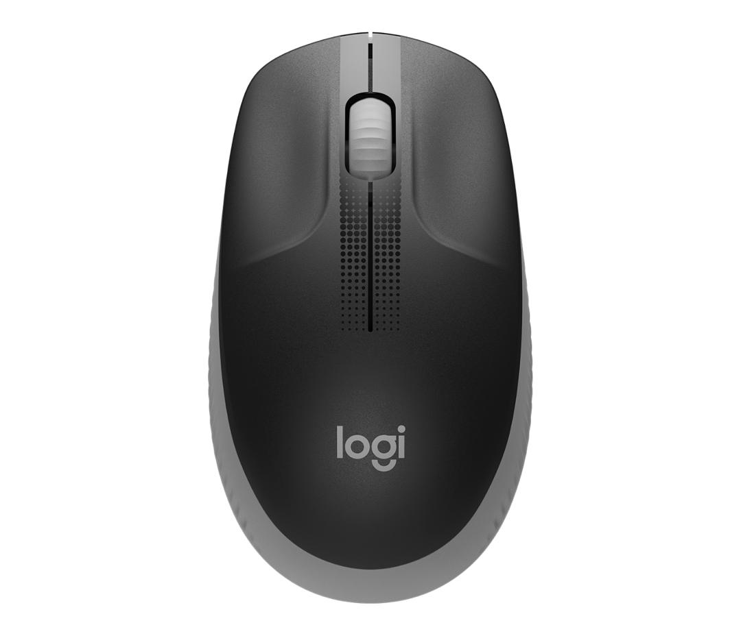 LOGITECH M190 Full-Size Wireless Mouse - MID GREY - 2.4GHZ - EMEA - M190