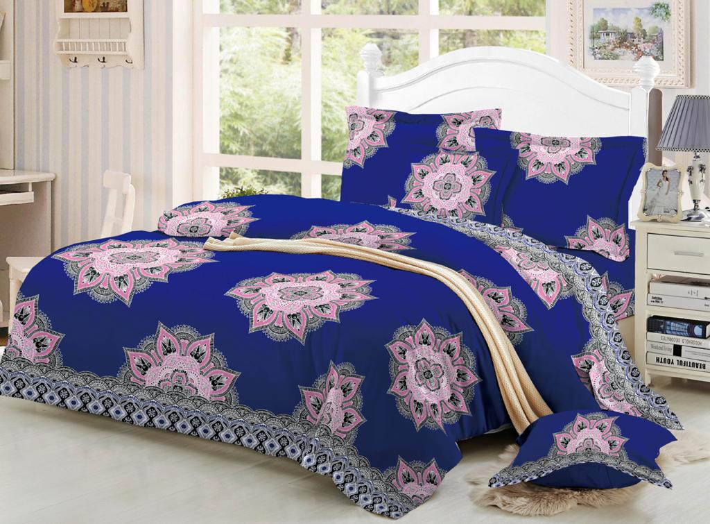 BB cotton bedsheet with duvet cover with pillow cases