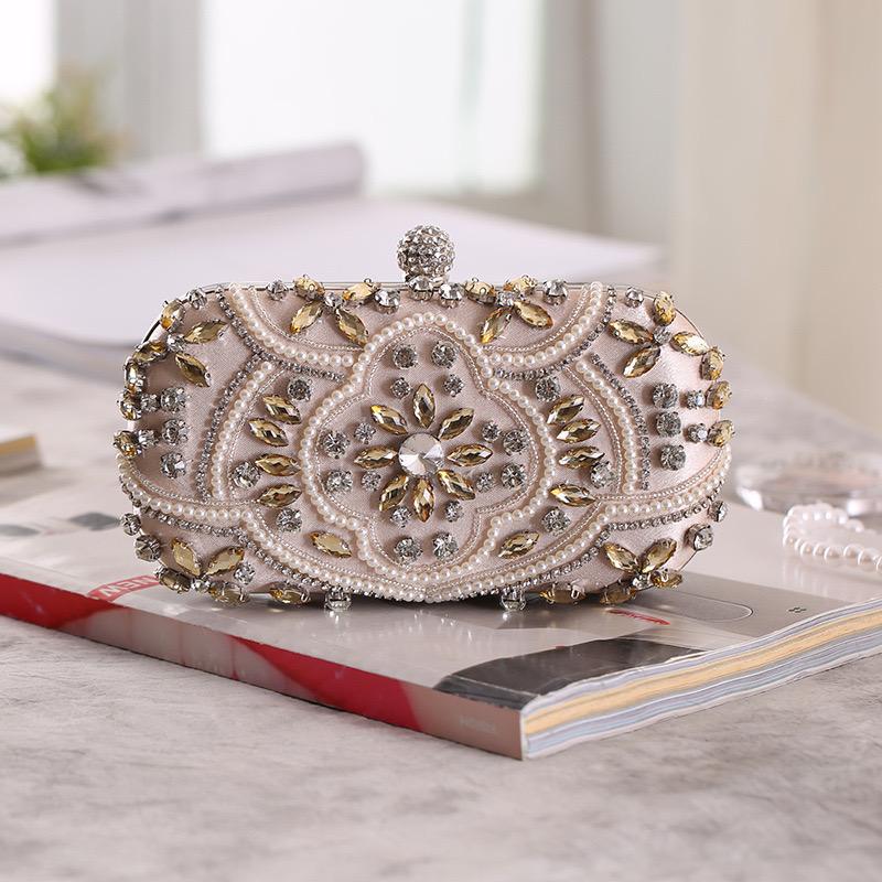 Bead Embroidery Bridesmaid/Party Hand Shoulder Bag