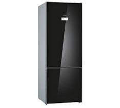 Bosch Series 6, Free-Standing Fridge-Bottom Freezer 505L- Black Glass Finish