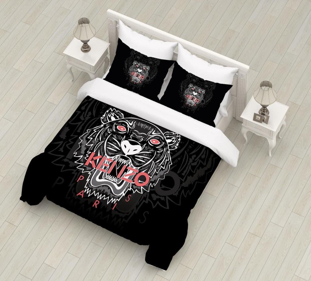 Kenzo Luxury Bedsheet With Duvet And Pillow Cases