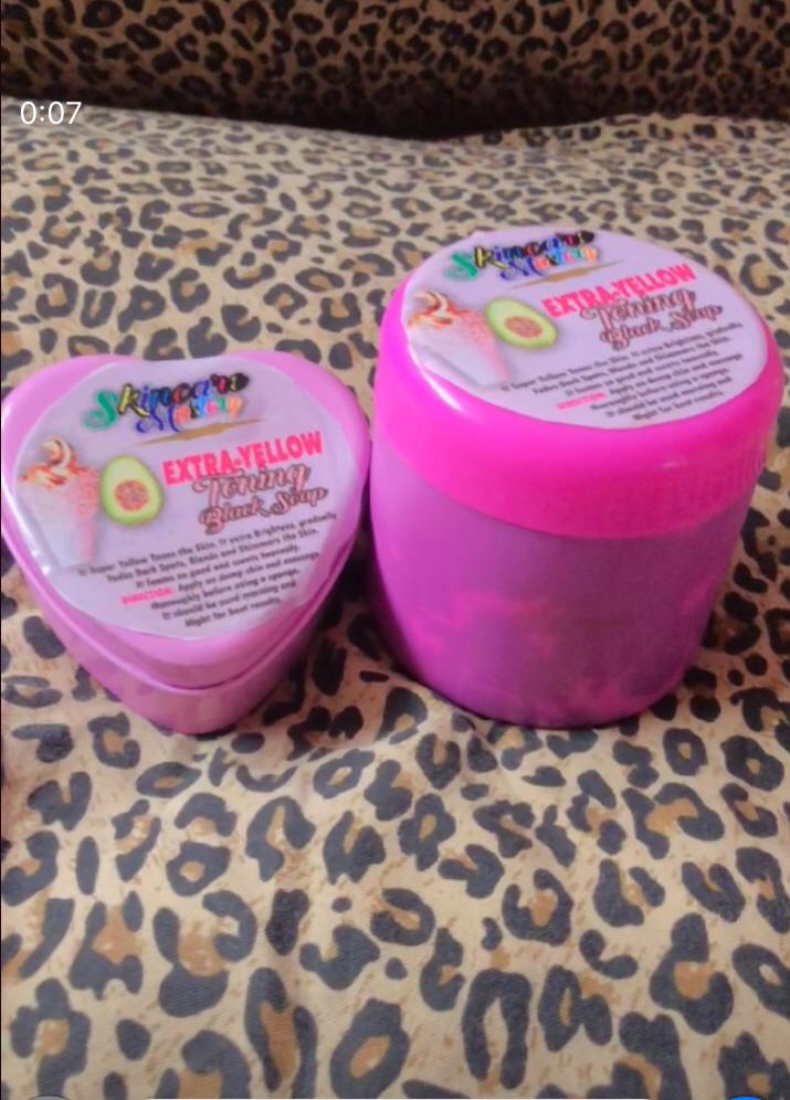 EXTRA YELLOW TONING BLACK SOAP(ORGANIC PRODUCT)