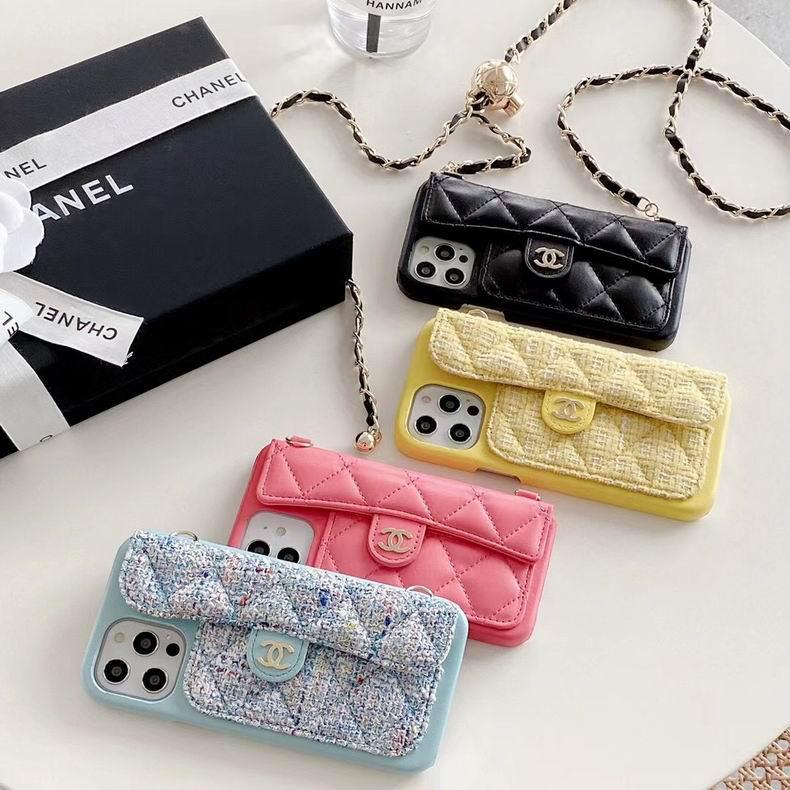 FASHION CHANEL CLASSIC CASE FOR IPHONE XII PRO MAX WITH CHAIN