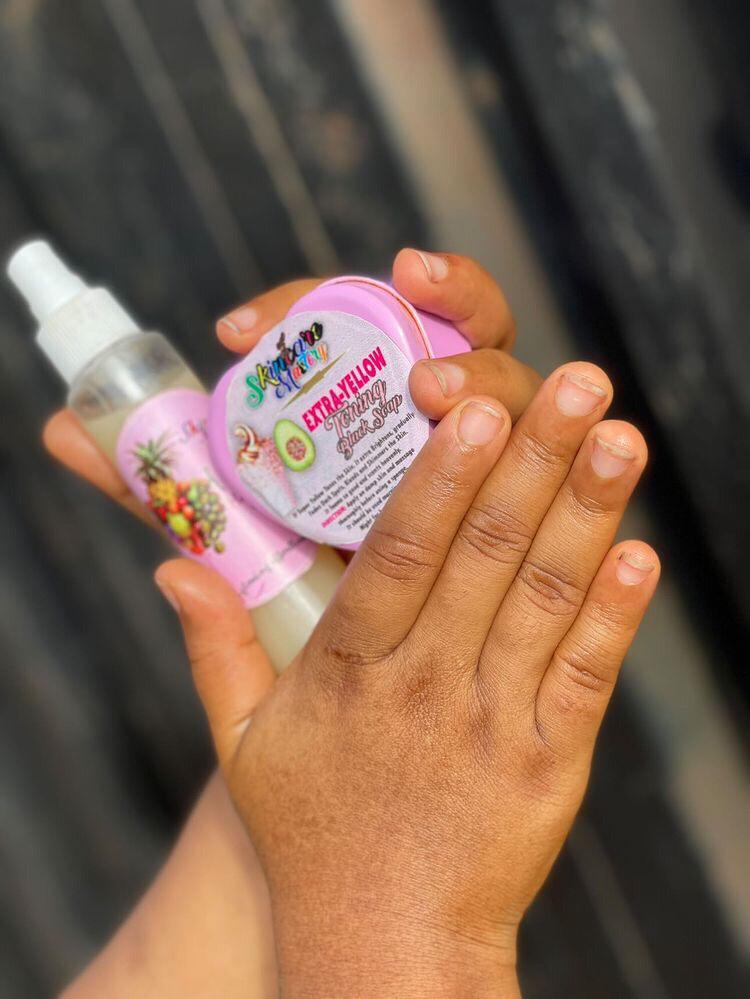 Skincare Mastery Extra-Yellow Black Soap and Herbal Milk Oil