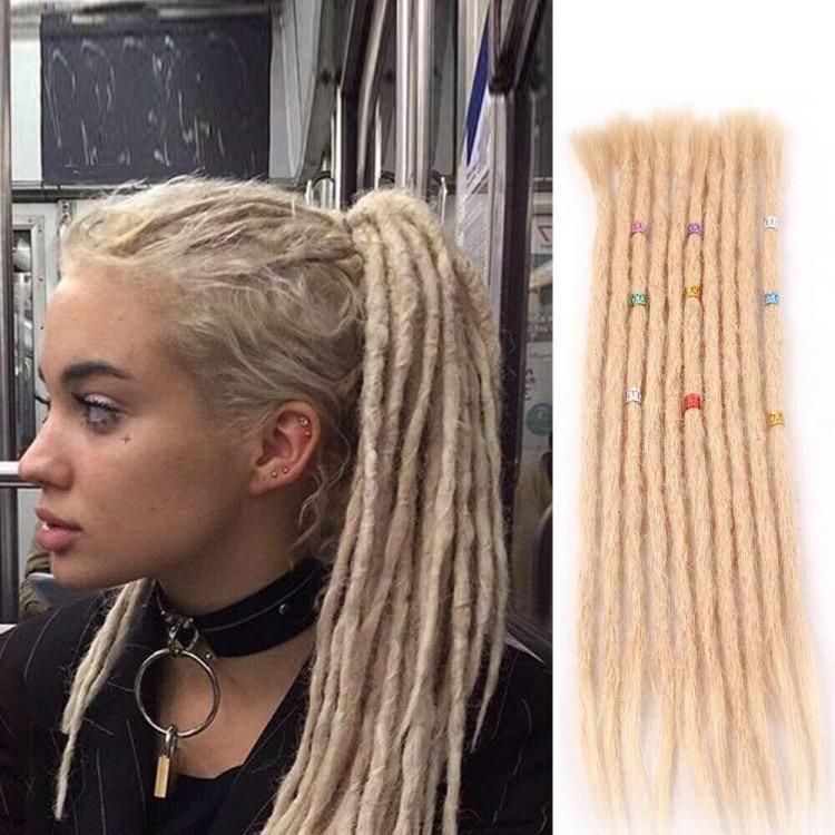 Bloomzon 613 Blonde Dreads Long Dreadlock Extensions 40 Pcs