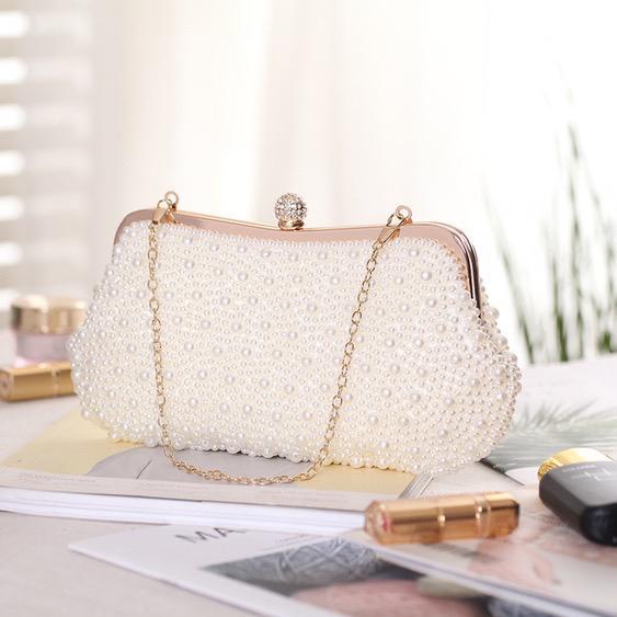 New Pearl Evening Bag Diagonal Small Square Bag