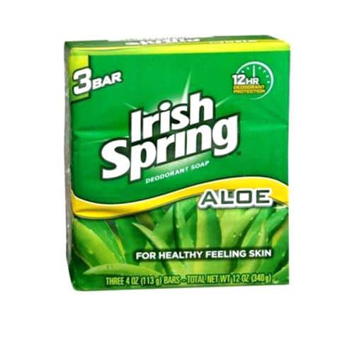IRISH SPRING ALOE VERA SOAP 100G (pack of 3)