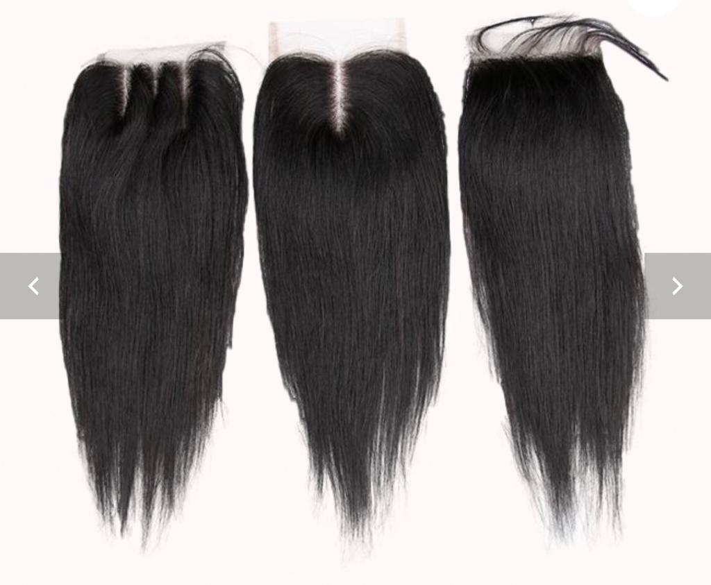 Bloomzon 1pc Straight Swiss Lace Closure