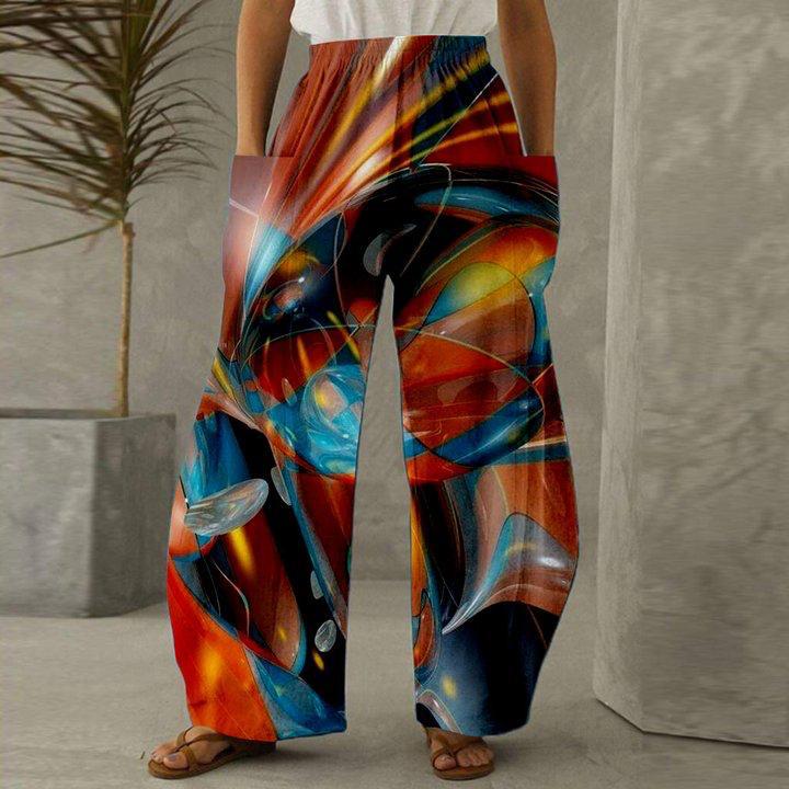 Printed Casual Palazzo Pant Trouser