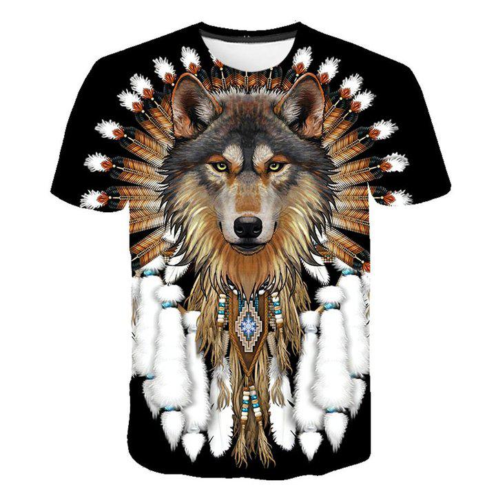 3D Graphic Printed Short Sleeve Shirts Abstract Print