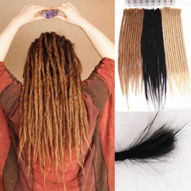 Long Dreadlock Extensions Crochet Human Hair Dreadlock 20 Inch