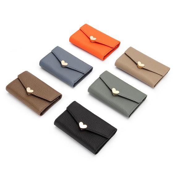 Pure Leather Key Case Coin Purse Female Leather Cute Korean Multi-function Wallet