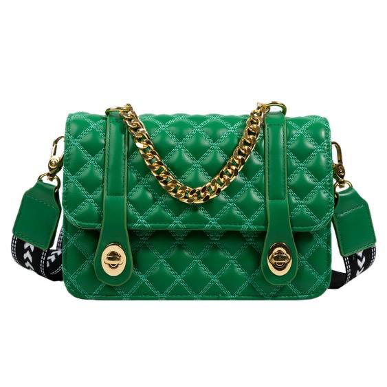 Lingge Portable Small Square Messenger Shoulder Bags