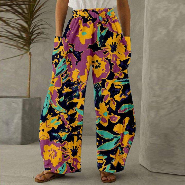 Ladies Casual Printed Palazzo Pant Trouser