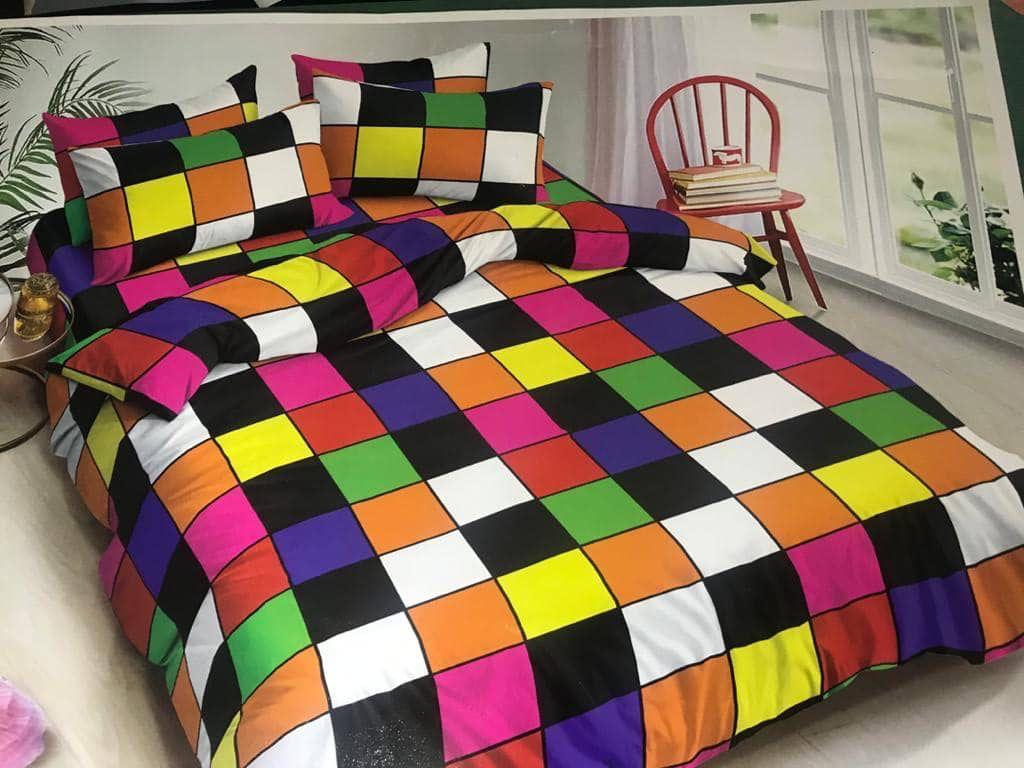 Normal BB Cotton bedsheet with 4 pillow cases