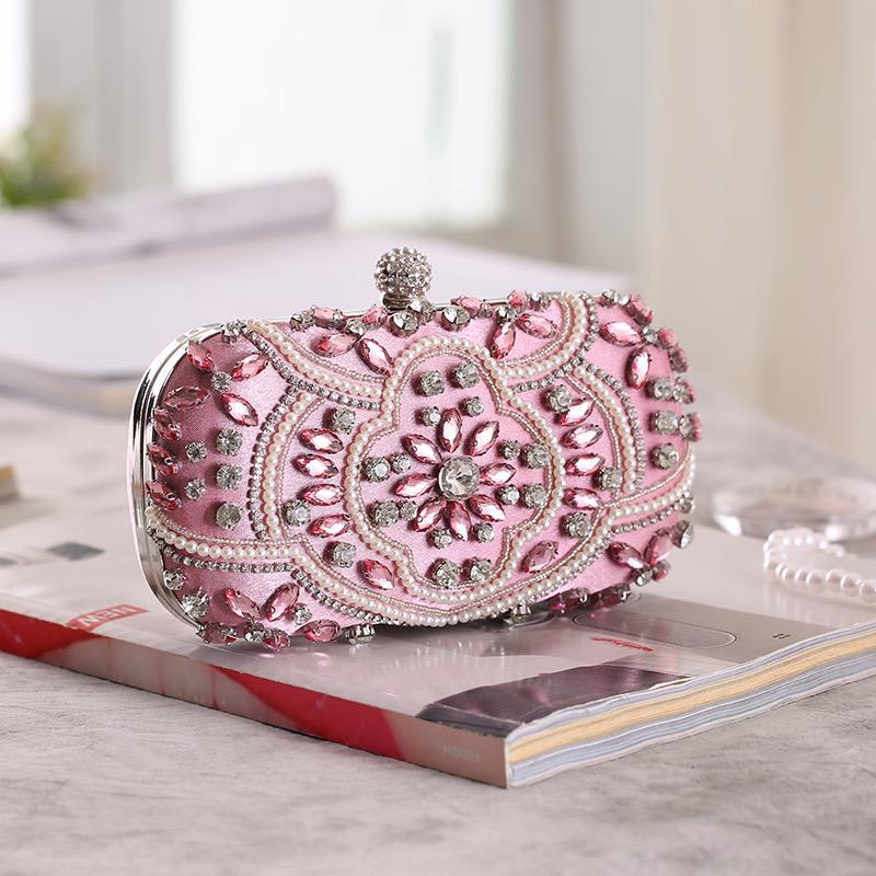 Bead Embroidery Bridesmaid/Party Hand Shoulder Bag