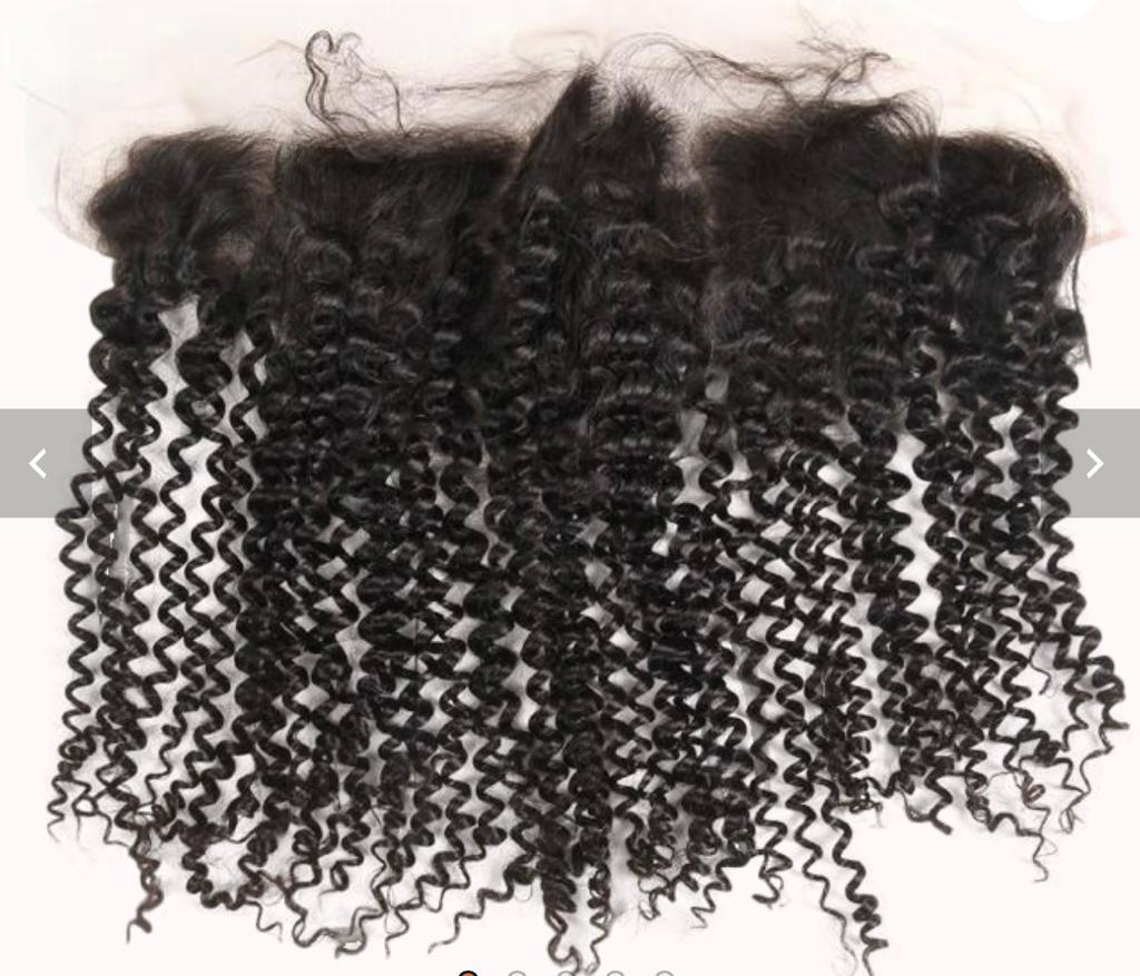 Bloomzon 1pc Deep Curly Pre-plucked Lace Frontal