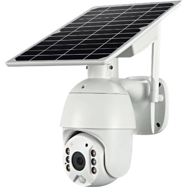 Solar Security Camera, Night Vision Built-in Battery Outdoor Camera
