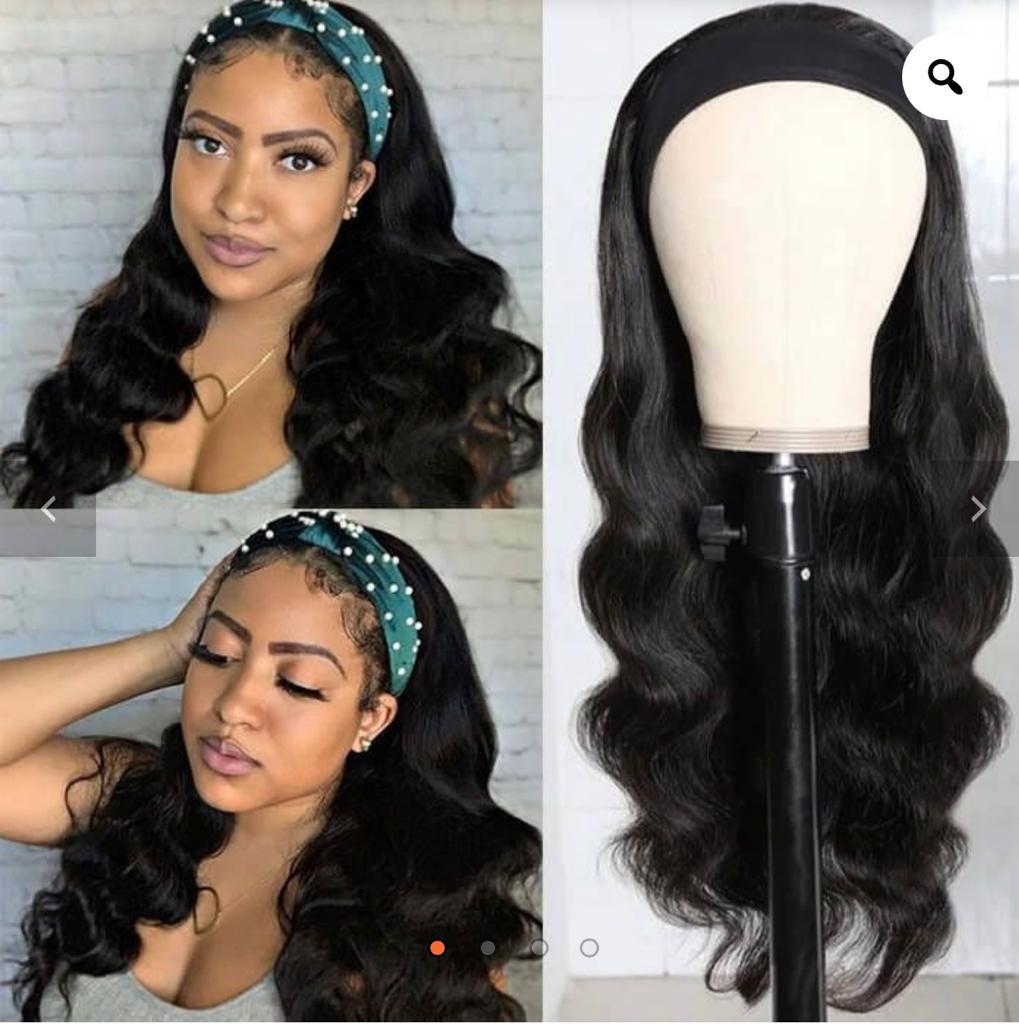 Body Wave Headband Wig Human Hair Wig 14-24 Inch wig