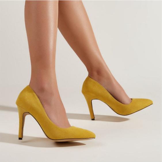 Fashion Simple Pointed Stiletto Solid Color Suede Shoes