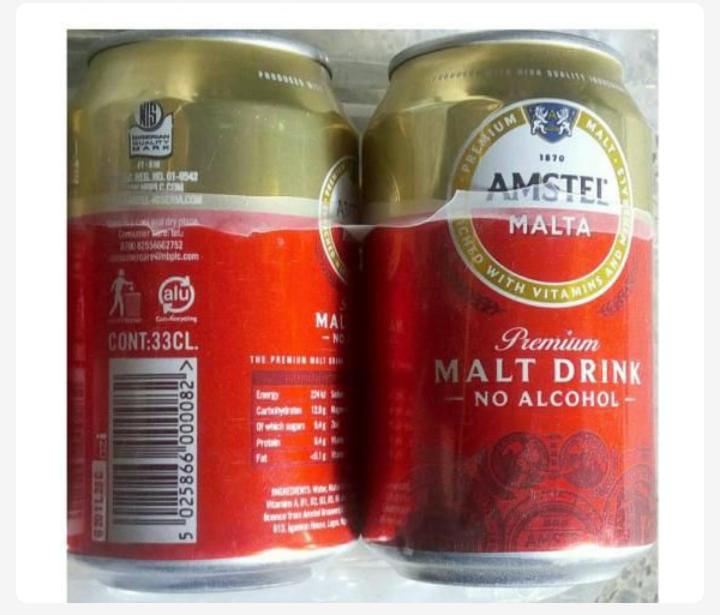 Amstel Non Alcoholic Malt Drink - 33cl Can X 24