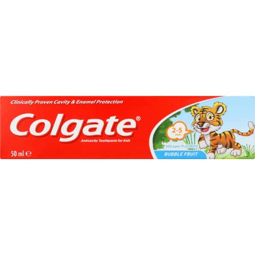 Colgate 2-5 Yrs Bubble Fruit 50ml (12x12)