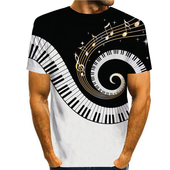 3D Graphic Printed Short Sleeve Shirts Abstract Print