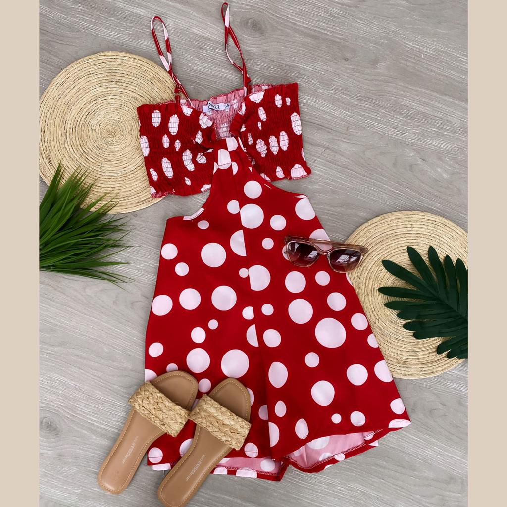 Ladies Paired Crop Armless And Palazzo Pants