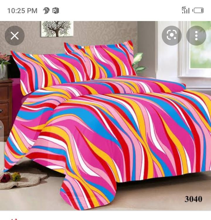 Pink BB cotton bedsheet duvet with duvet cover and pillow cases